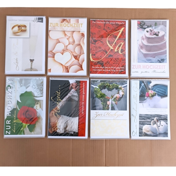 Grußkarten Glückwunschkarten HOCHZEIT Karte